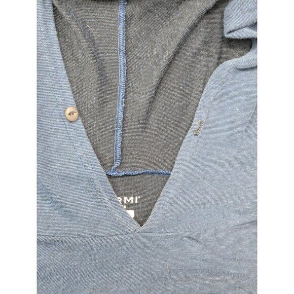 Voormi Hoodie Mens XXL Blue Long Sleeve Hooded Shirt Pullover Lightweight - Picture 14 of 14